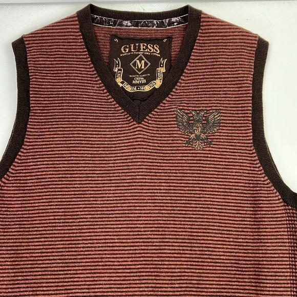 Guess Unisex Striped Vest size Medium - Picture 4 of 8